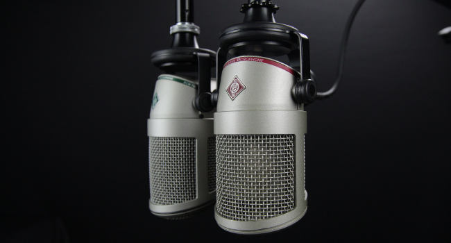 image of microphones